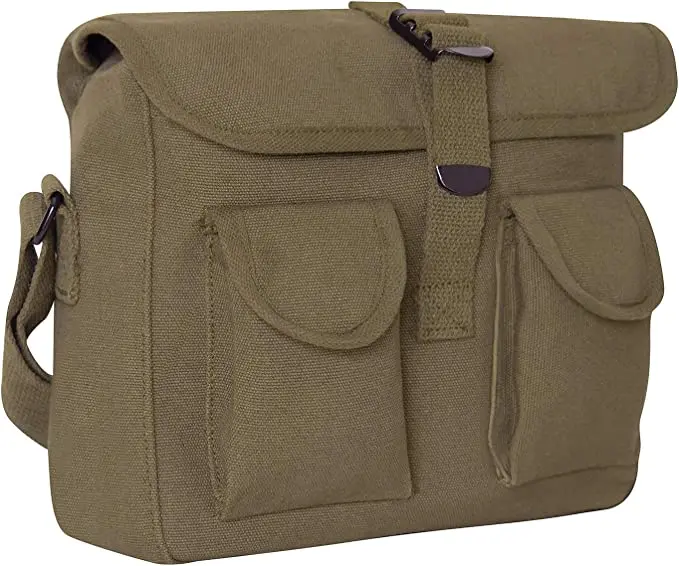 Travel Washable Canvas Shoulder Bag Heavy Weight Cotton Canvas School Shopping bag