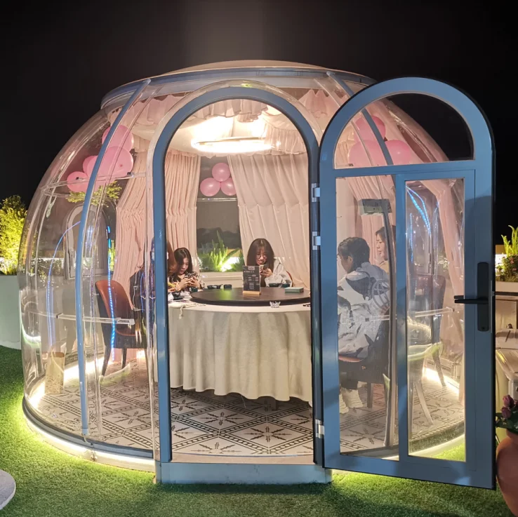 Роскошные четкие куполочки igloo длиной 2 метра для ресторанов и отелей от китайского производителя
