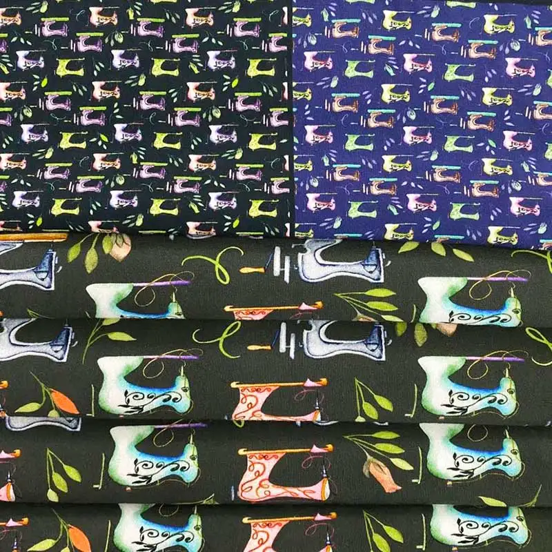 
Low MOQ digital printed OEM cotton lycra fabric knitted bulk fabric cotton jersey for kids clothes 