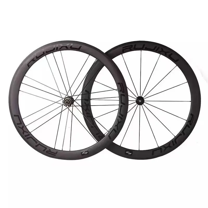 Toray Carbon Wheelset Rims Brakes 50mm Racing Bike Carbon Wheels Tubeless Clincher Bmx bicycle 700c Road wheelset