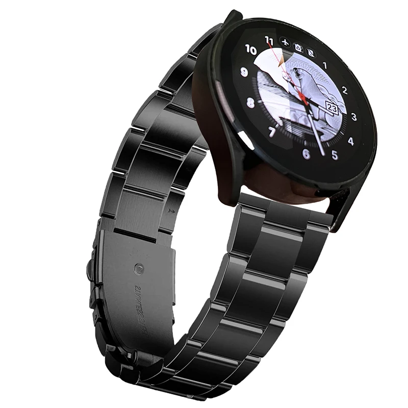 Metal strap for Samsung Galaxy watch/Huawei watch 3/Amazfit GTR stainless steel three beads strap for Huawei GT2 22mm 20mm