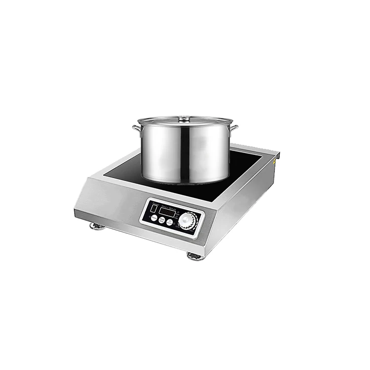 3000w To 5000w Stainless Steel Countertop Commercial Wok Induction Cooker