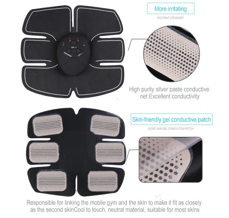  Wireless Abdominal Muscle Stimulator Male electronic Relax Trainer