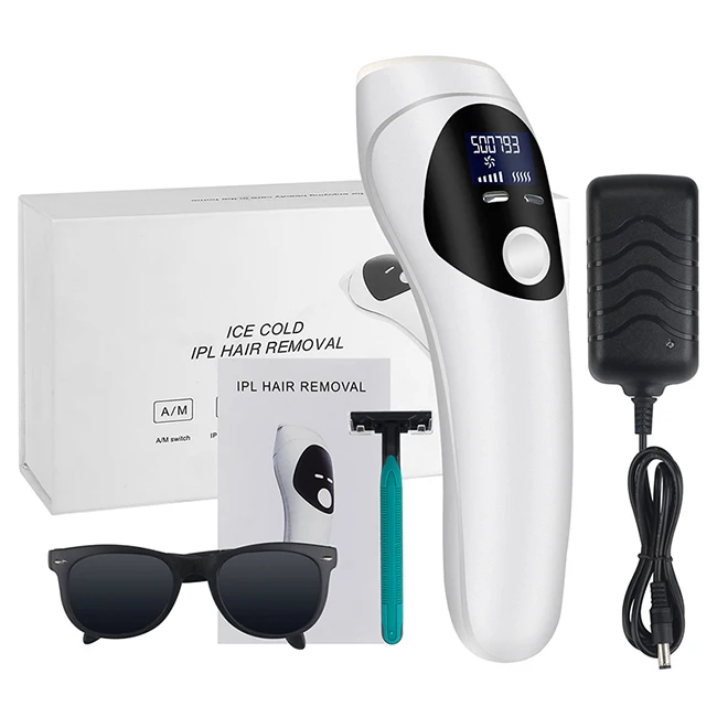 2021 New Hot Selling Permanent Lcd Ipl Laser Hair Removal Women Painless Face Hair Remover Machine