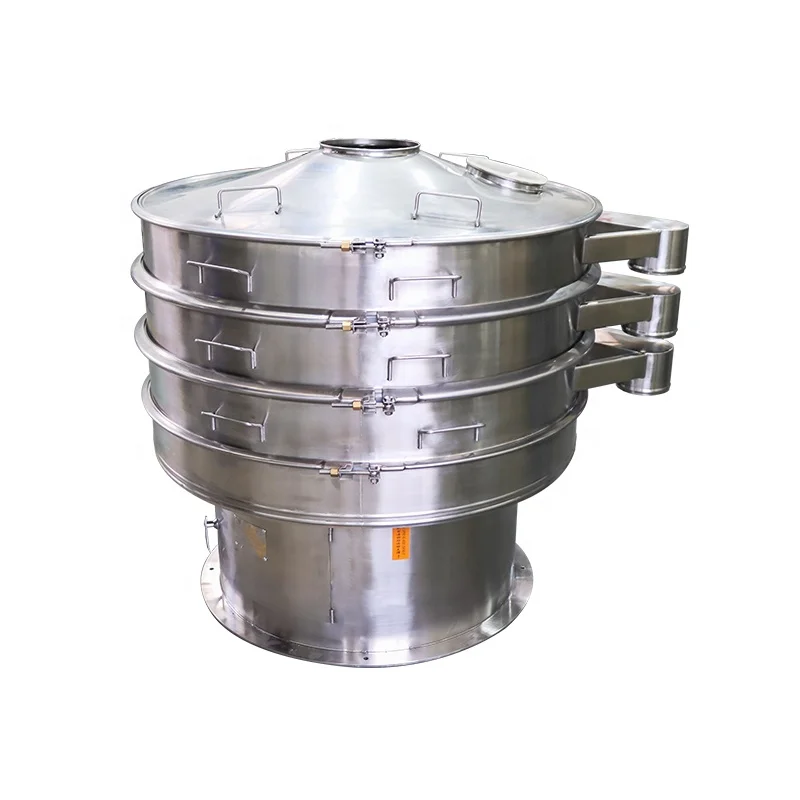 Automatic High Accuracy 2 Layers Glass Powder Graphite Carbon Steel Rotary Vibratory Sieving Sieve Screen