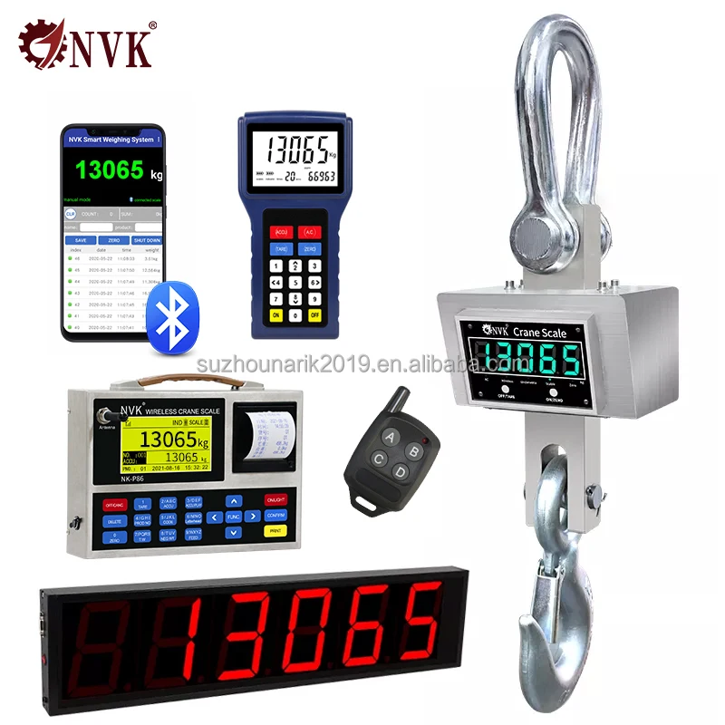 NVK 15T 20Ton Weghing Scale 30000kg Digital Hanging Scale 50T Professional Electronic Scale