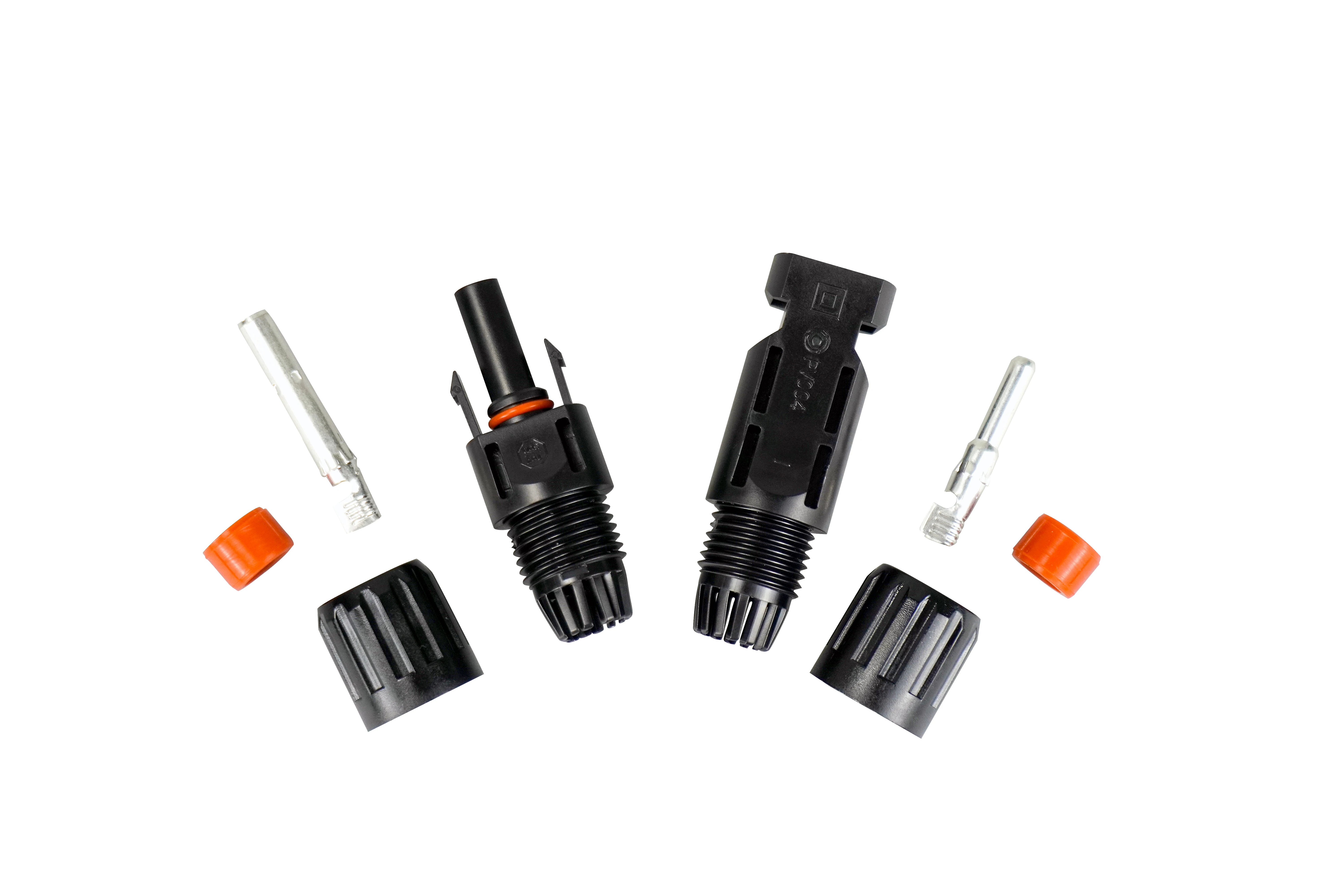 TUV 2 pin PV Panel Connector MC 4 mm Female And Male Coupler T4 PV004-EN solar Connector For Solar Inverter