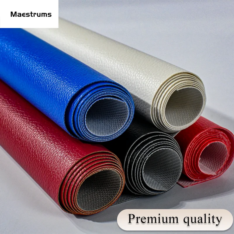 Wholesale Customized PVC Artificial Leather Lychee Grain Waterproof and Wear-Resistant for Car Seats & Sofa Direct from Factory