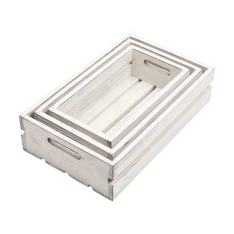 Wholesale Cheap Price Wooden Arts Crafts Crates Bear Holder Home Wooden Boxes Set Storage