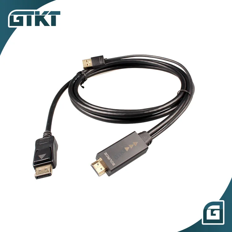  Адаптер штыревой HDMI на DP Мужской кабель 4k * 2k 30 Гц к Displayport каблю высокоскоростной для отображения порта К