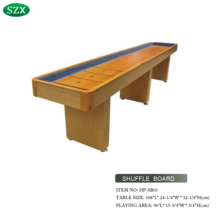 SZX High-end parlor game 9ft table shuffleboard for sale