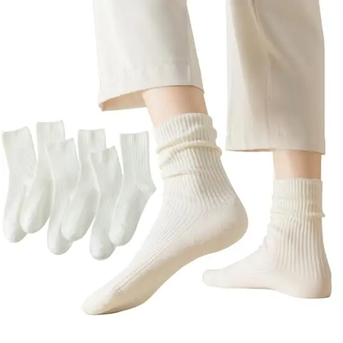 Crew Socks for Women Cotton Cute Casual Athletic Soft Women Socks Aesthetic Socks