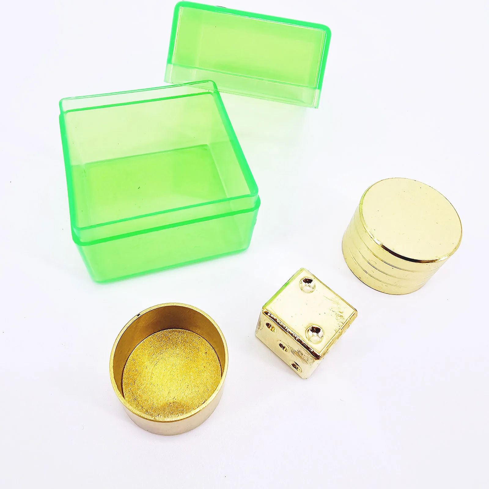 Super Metal Die Magic Tricks Magician Close Up IllusionsGimmick Prop Metalism Classic Toys Dice Number Prediction