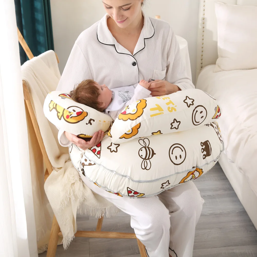 Newborn Nursing Breastfeeding Cotton Maternity Head Support Pillow Baby Feeding Pillow