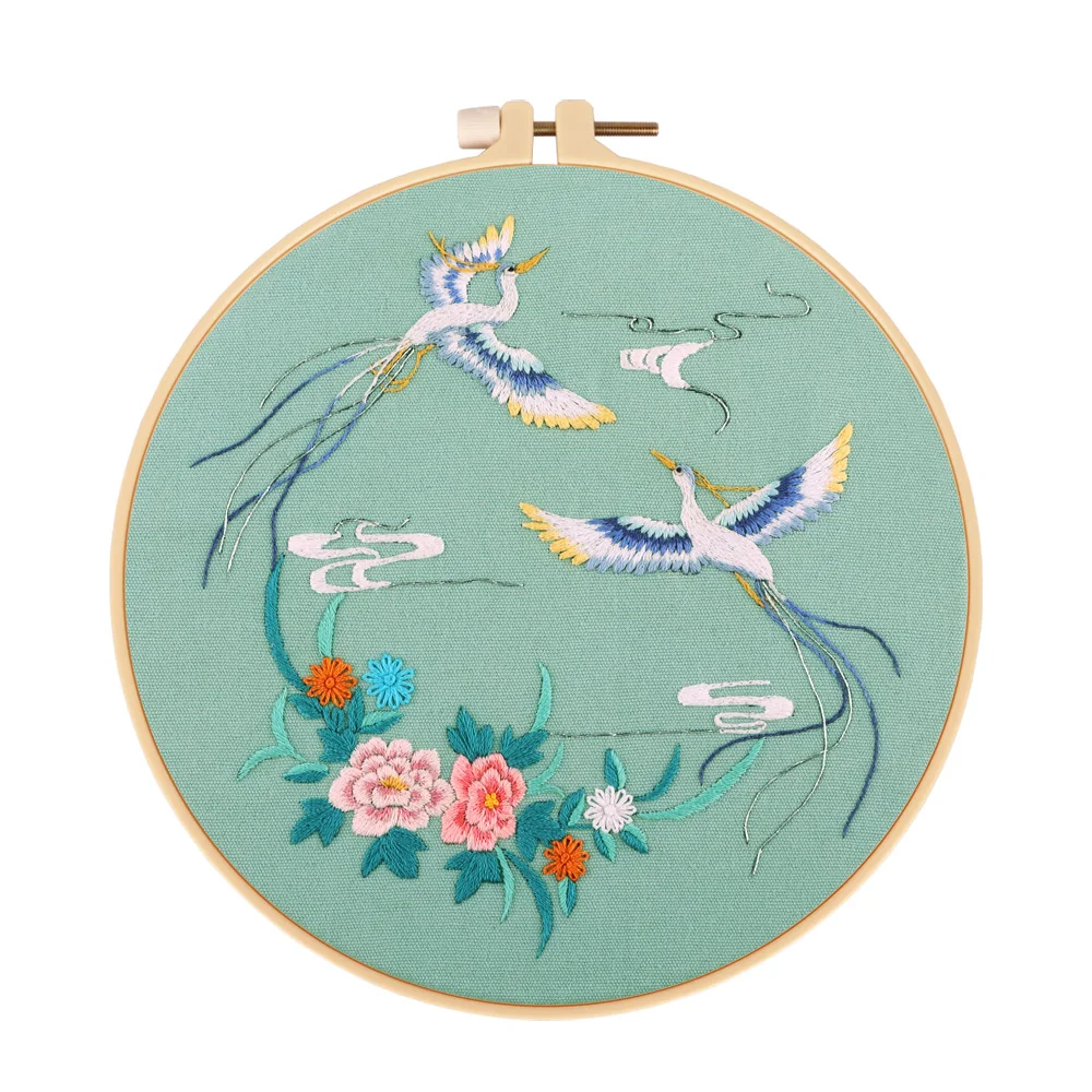 Embroidery Starter Kit with Pattern and Instructions Cross Stitch Set handmade sewing embroidery kit artwork