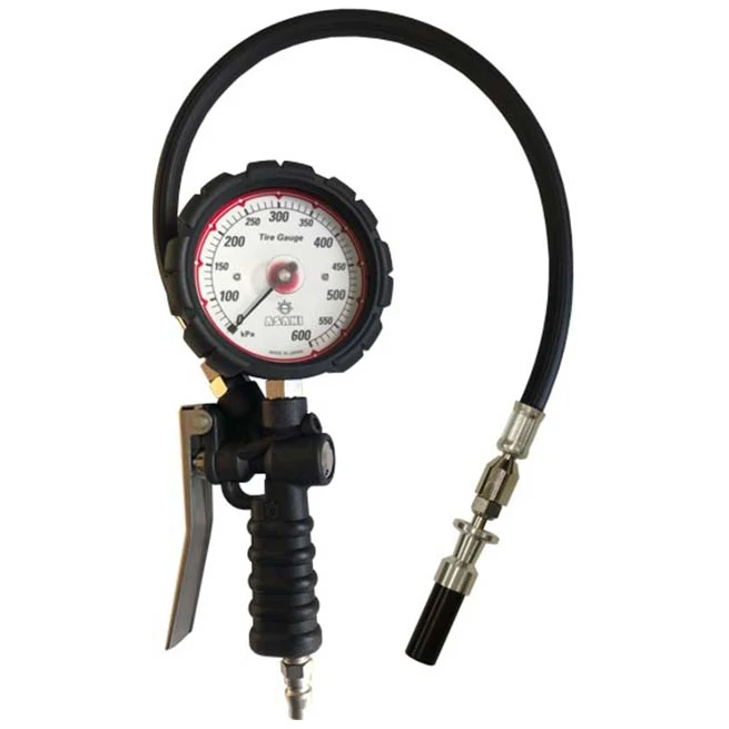 High precision high quality leak free chuck pressure tire air gauge inflator for sale