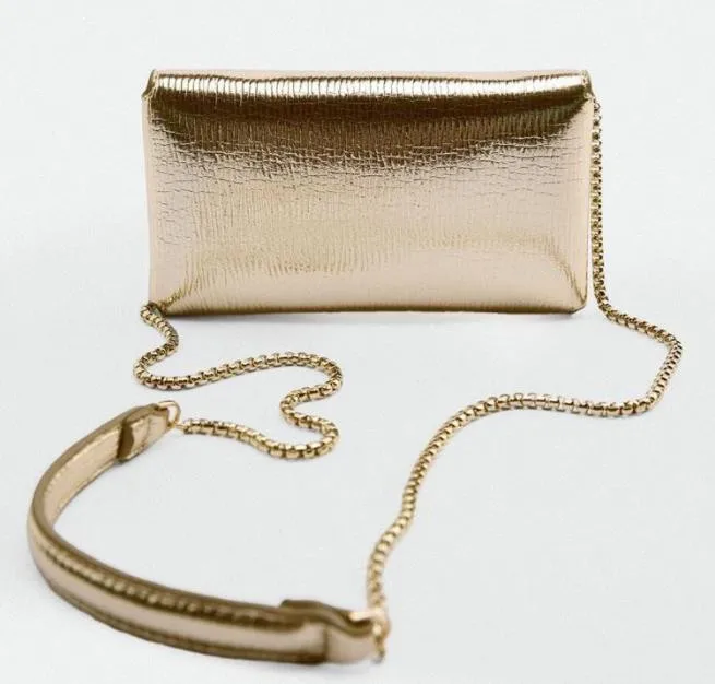 2023 factory wholesale pu leather bags women handbags ladies sling, new design golden lady mini handbags clutch envelope  custom