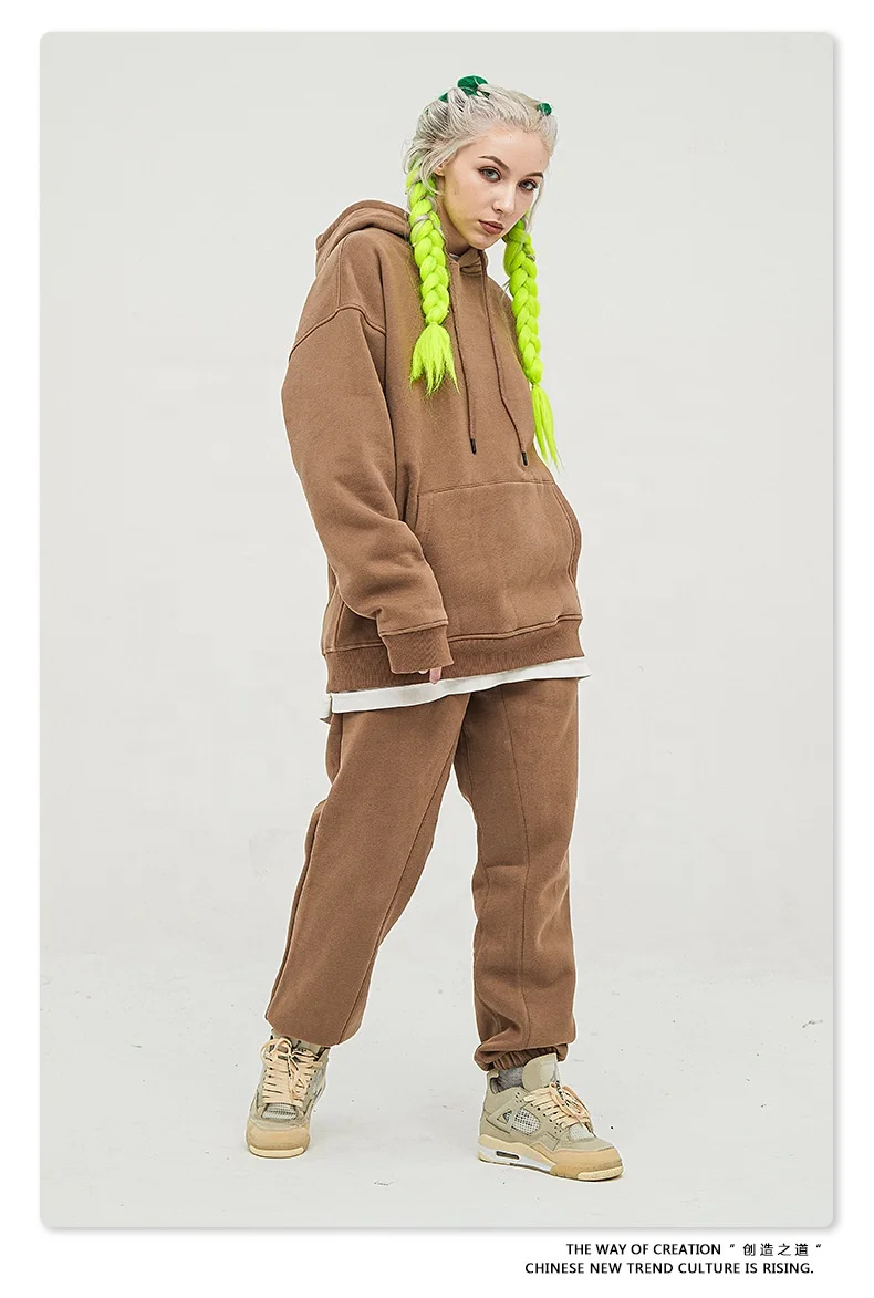 Custom embroidery with logo mens hip hop streetwear wholesale heavy weight sweatshirt pink private label kangaroo pocket hoodies