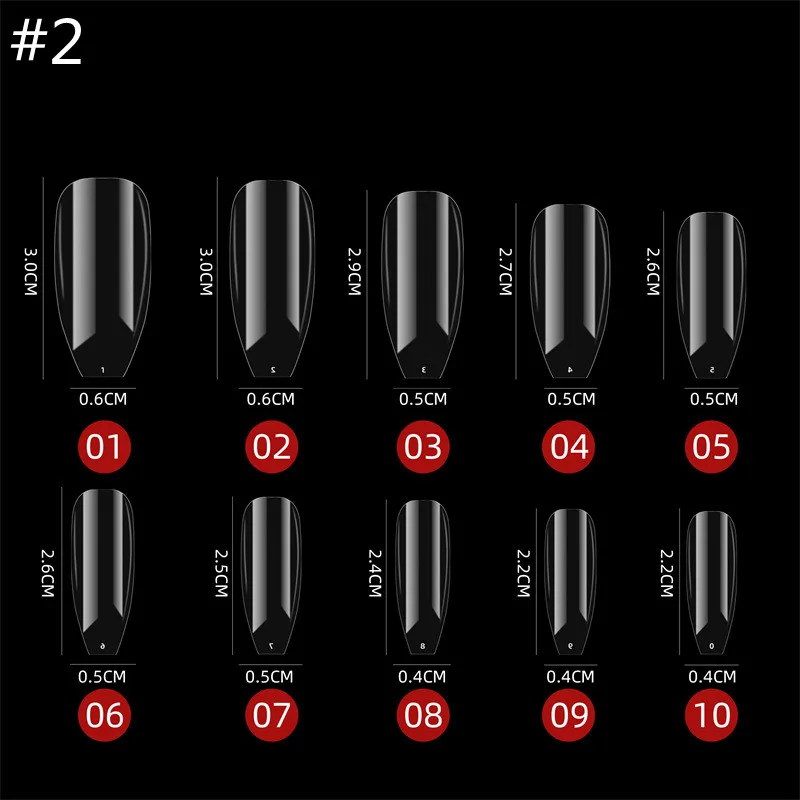 HOT selling Factory directly selling 500pcs/bag ballet nail full false tips