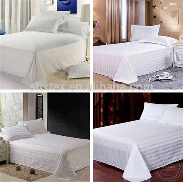 100% cotton 200-400 thread count hotel ropa de cama poly cotton sheet bed sheet for hotel