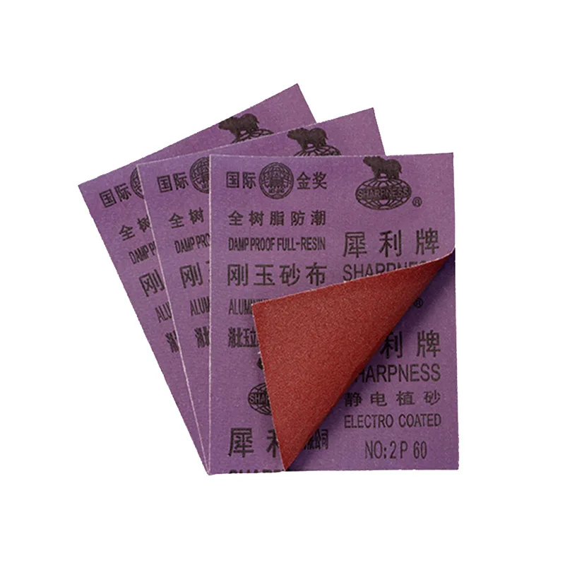 210*270mm Factory price  abrasive sandpaper sheets for Metal surface polishing Aluminum Oxide Cloth Sheet