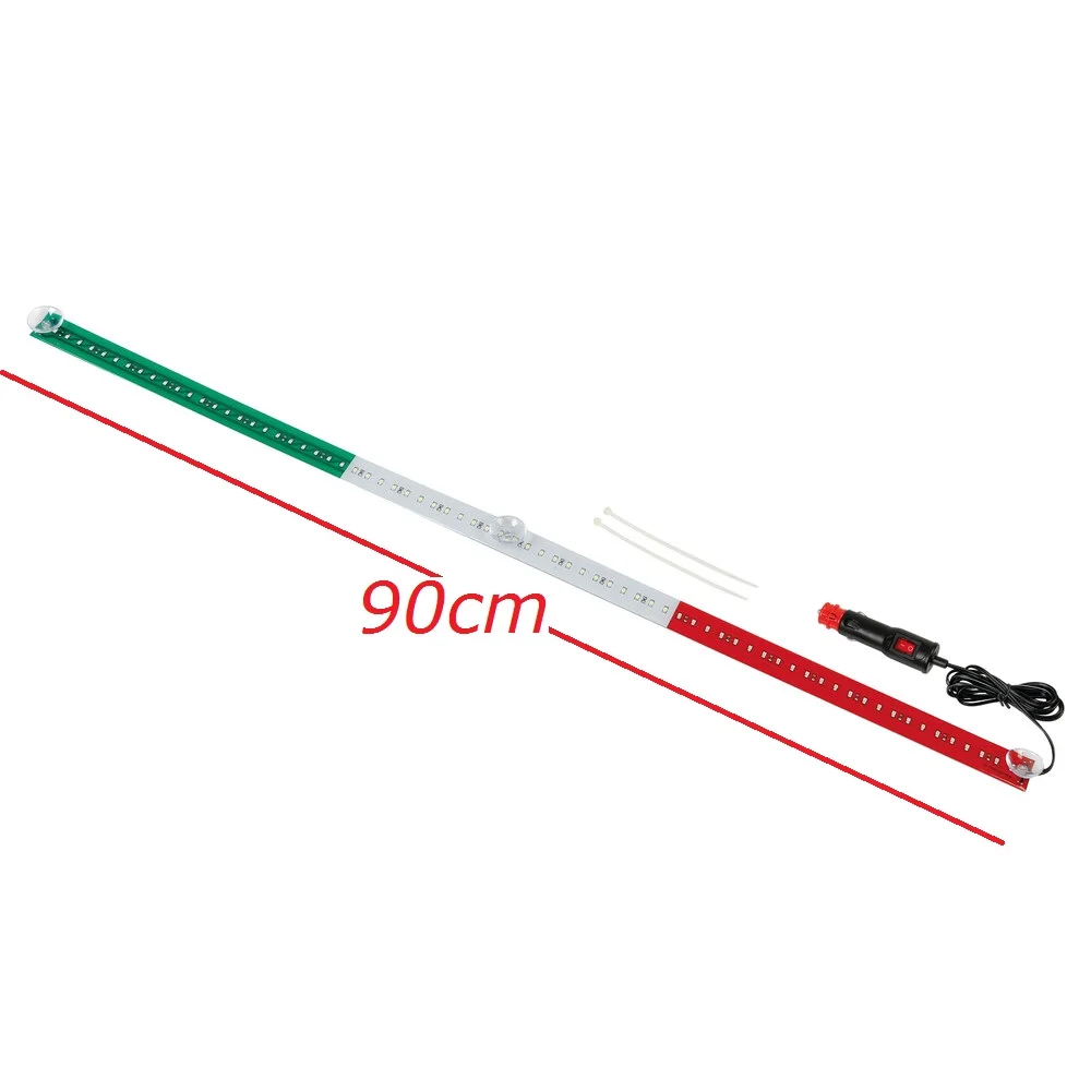 green red portugal flag colors strip car led bar the same color as the portugal country flags auto accessories