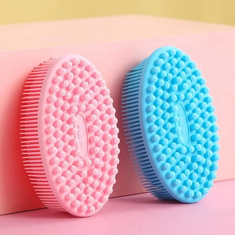 Silicone Body Scrubber Soft Exfoliating Body Bath Shower Scrubber Loofah Brush Silicone Body Brush