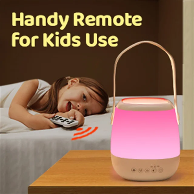 Portable White Noise Sound Machine Baby Nursery Kids Bedroom Night Light White Noise Machine