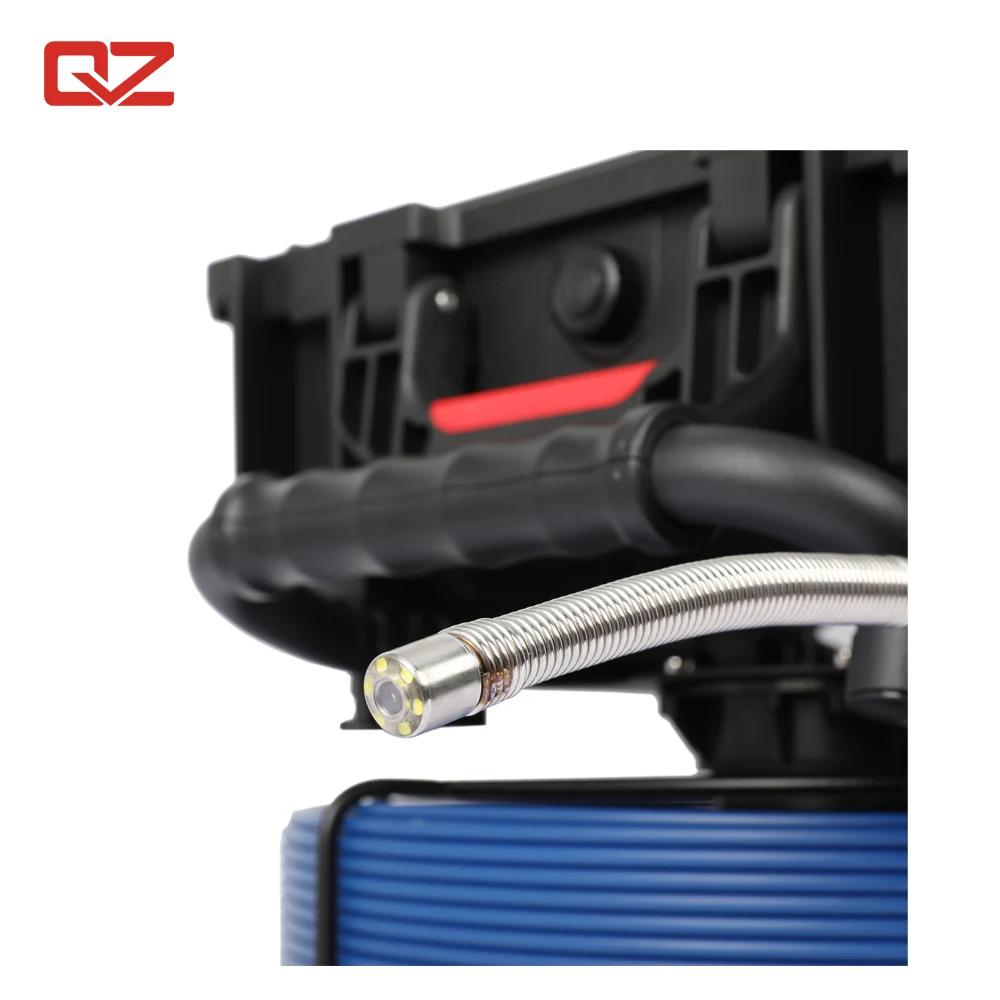 12.8mm Camera Head 20m Push Rod Cable Sewer Pipe Inspection Camera System