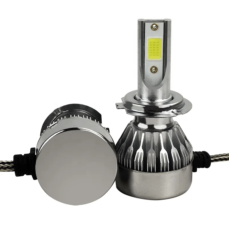 2022 High Power 12V LED Headlight kit H4 H13 9004 9007 HI/LOW beam fanless C6 led headlight