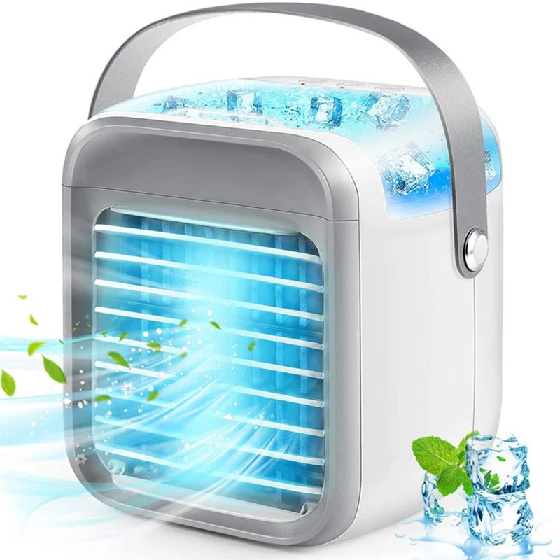 Smart Portable Mini Rechargeable Desktop Summer Cooling Air Fan Humidifier Coolers for Room
