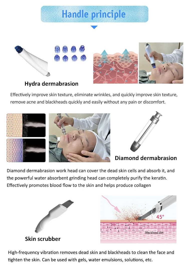 High Quality 8 In1 Dermabrasion Hydro Plasma Face Rf Oxygen Wrinkle Removal Eye Treatment Machine Available For Wholesale