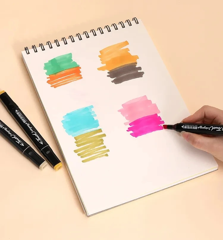 Keep Smiling 262 Colors Dual Tip Permanent Marker Pens Sketch Lettering Drawing Art Marker Pen Set