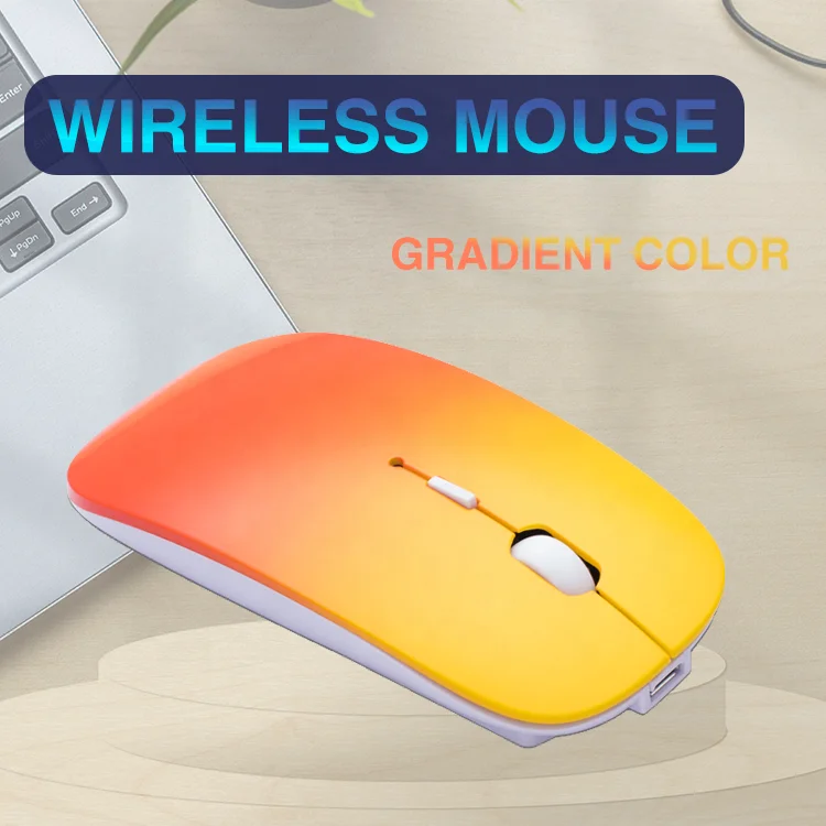  Silent Matte Gradient Mouse PC Wireless
