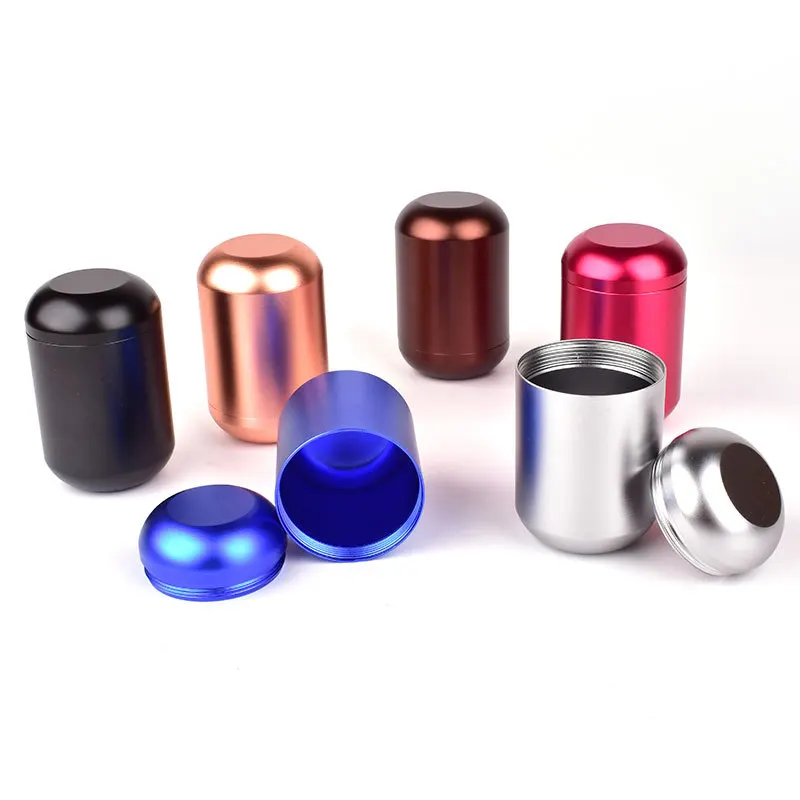 metal canister tea can 60ml Rose gold small size metal tea coffee tin can free sample Tea Tin