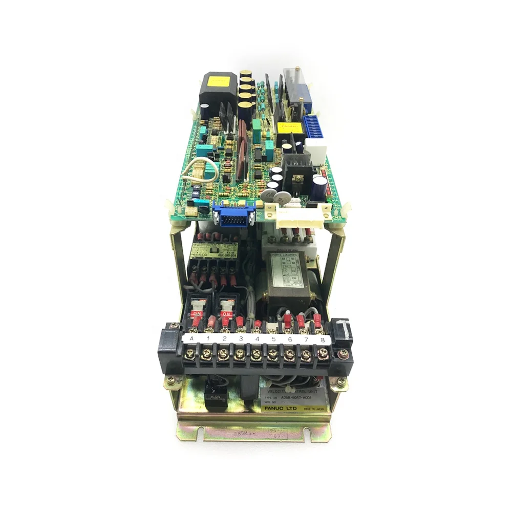 Fanuc  Servo drive servo amplifier A06B-6047-H001 ( A06B6047H001 ) Velocity Control Unit AC servo module