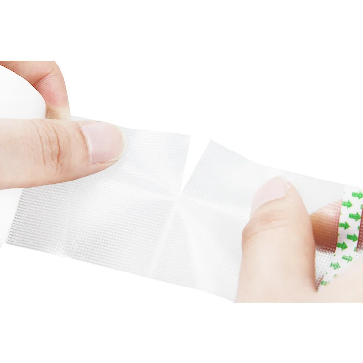 PE hypoallergenic transparent breathable tear-able medical tape for surgical