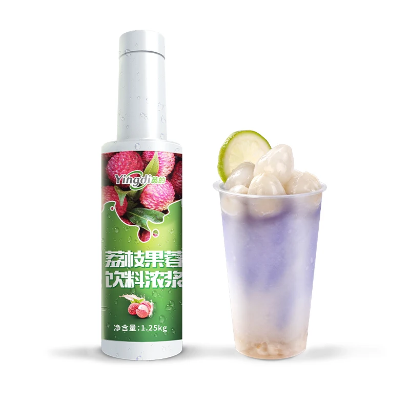 Заводская торговая точка Yingdi Litchi фруктовый пюре напиток и концентрат для молочного чая ингредиенты
