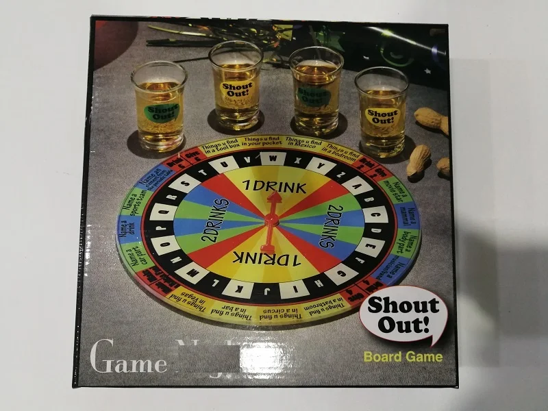 Shout Out Bar Shot Glasses Board Drinking Game