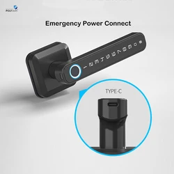 High Security Outdoor TTlock app Electronic Door Lock for Home Hotel Apartment