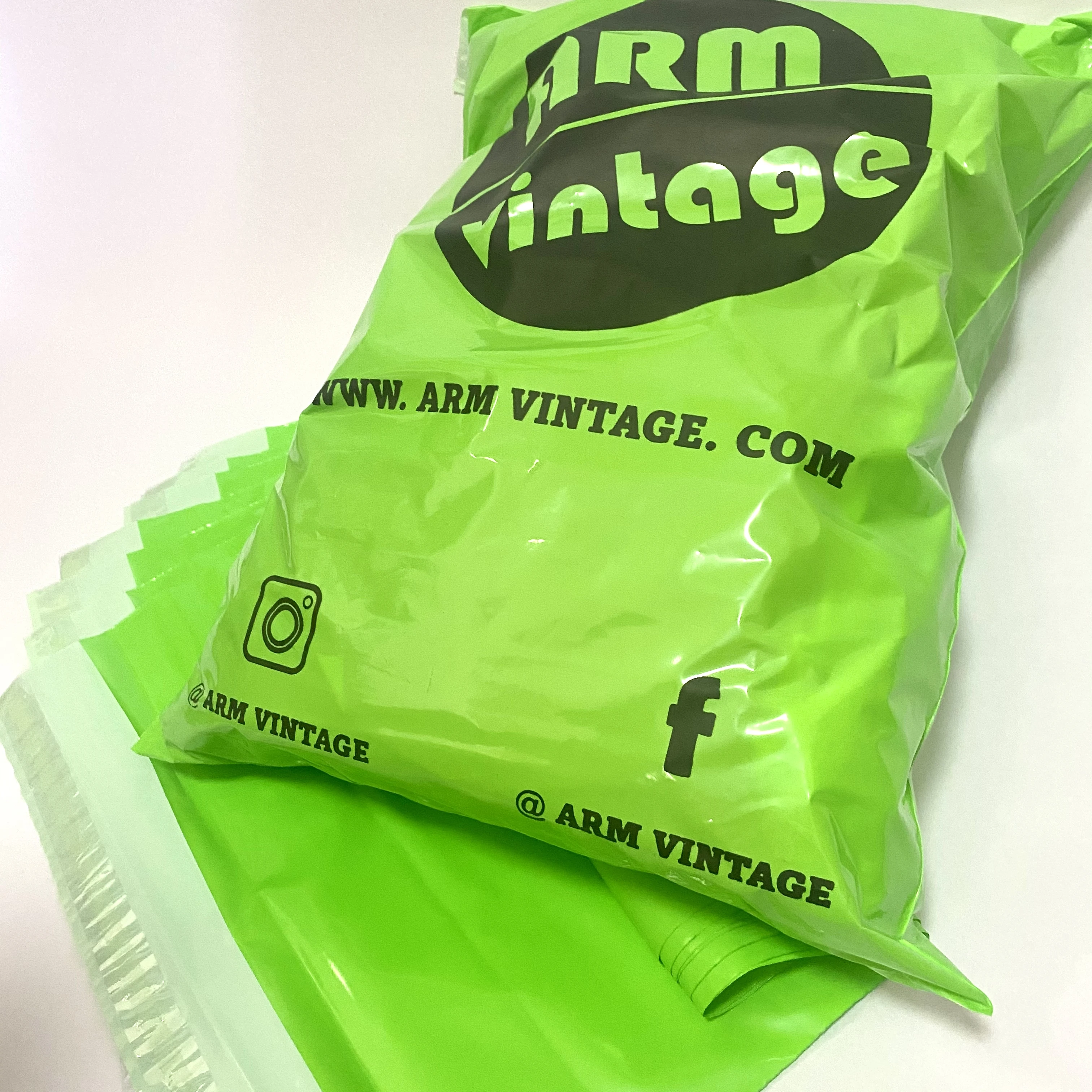 Valentines Poly Mailers Mint Green Design Custom Mailing Bag Shipping Polymailer With Thank You Notes