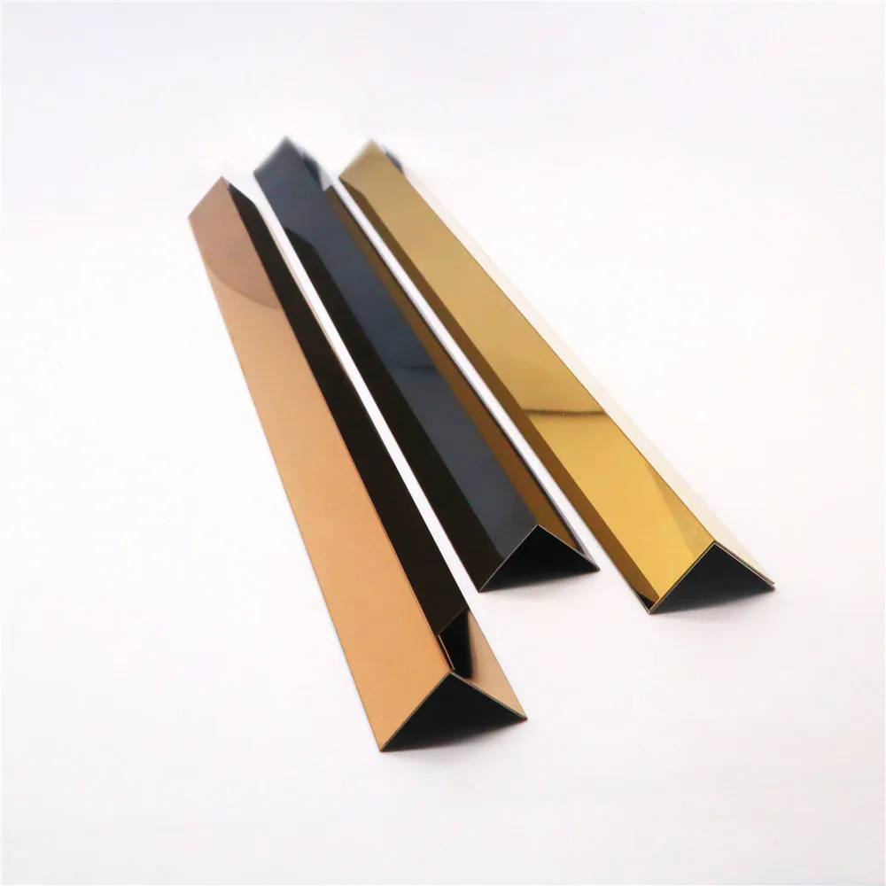 304/316 material stainless steel L shape metal channel tile trim for decoration
