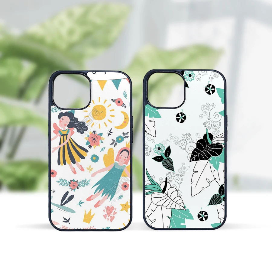 Topjlh Diy Blanks Customized 2D TPU Sublimation Phone Cases Cover soft Rubber edges Protective Case for iPhone 5G