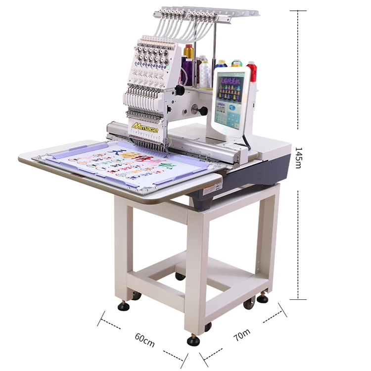 Factory sale directly 12/15 needles single head sewing computerized embroidery machine prices for sale