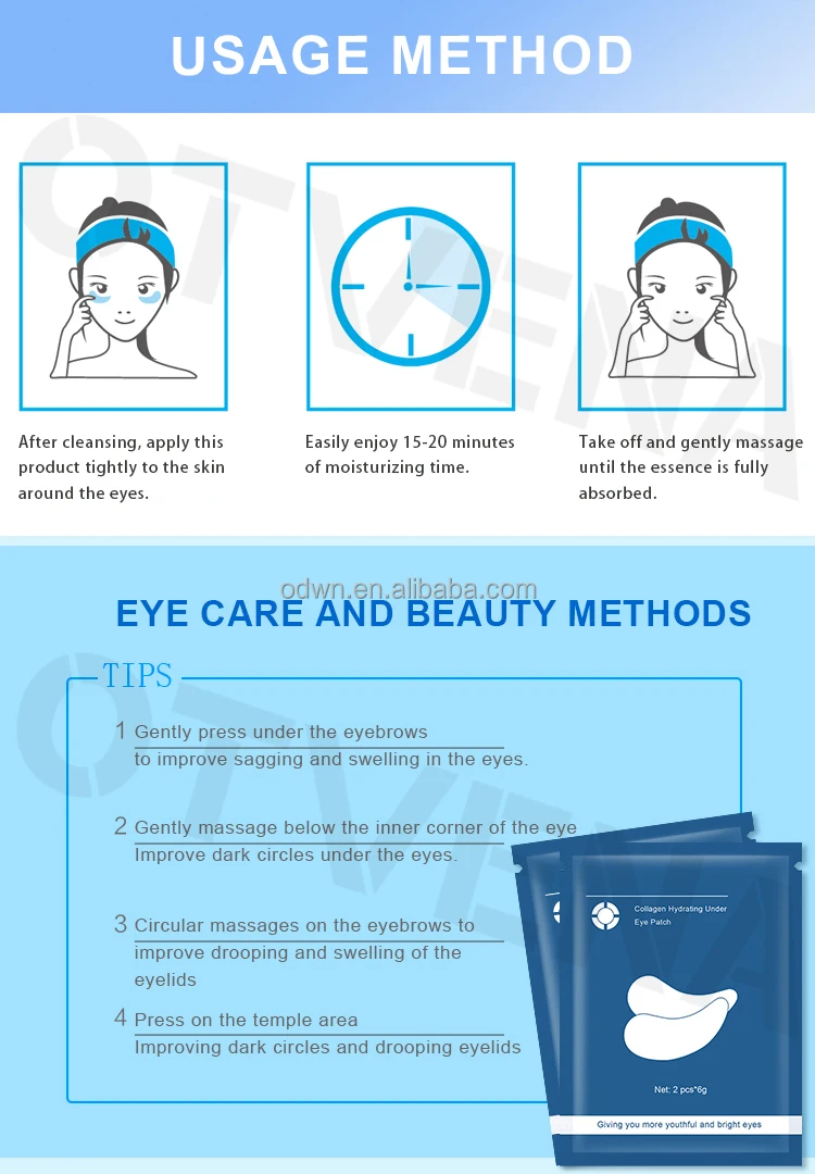 Private Label Skin Care Herbal Whitening Face Mask Organic Vegan Eye Mask