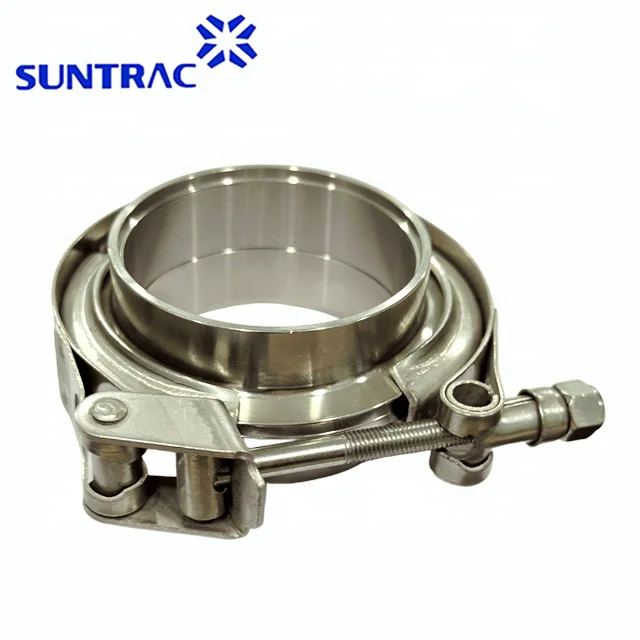 Быстросъемный зажим из нержавеющей стали V-образной ленты для фланцевой муфты выхлопной трубы T-болт тип шланга дюйм подключения