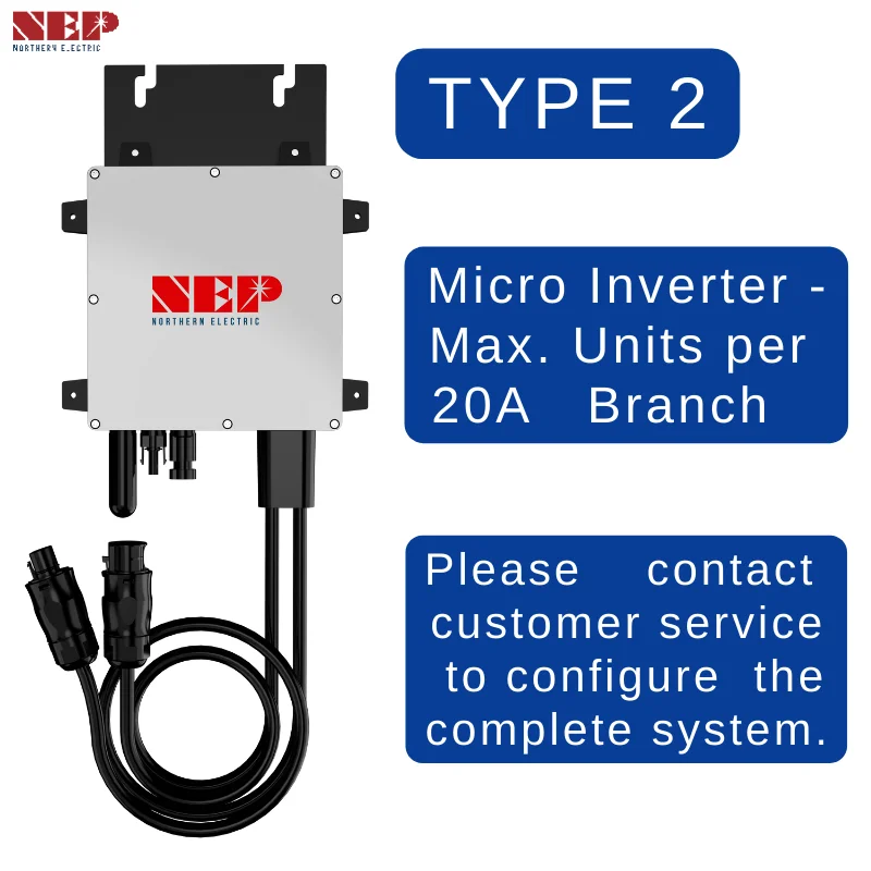Микро инвертор NEP BDM-300 с защитой IP67 оснащенный различными средствами защиты такими как защита от перенапряжения GFDI