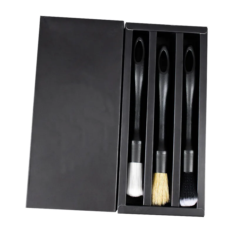 3pcs Car Detailing gap Brush Auto washing Tools Dashboard Accessories Air Outlet Cleaning Brush