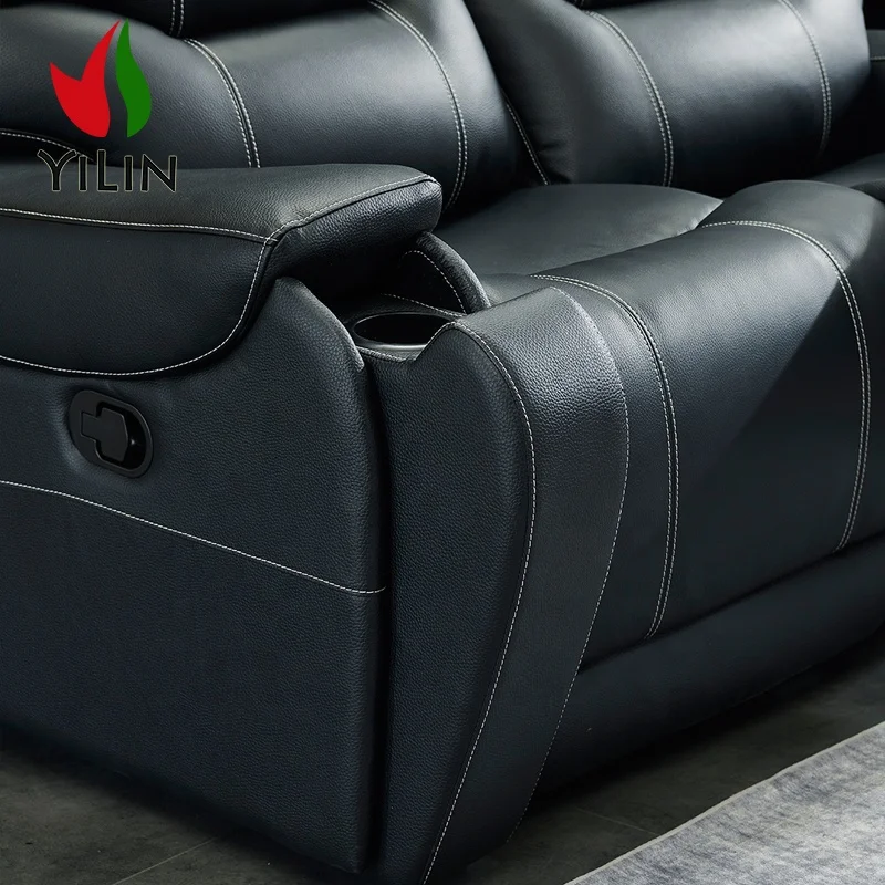 R646-1Wholesale genuine synthetic leather cheap 1s+2s+3s sectional sofa