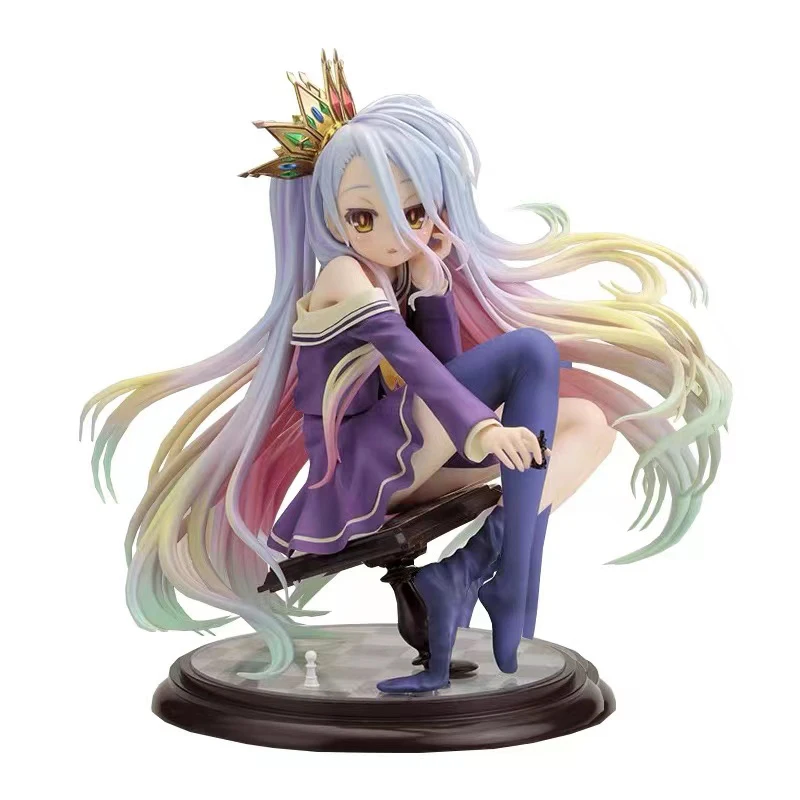 2021 best selling 16CM No Game No Life Shiro Character Model Toys Desktop Decoration Gift Anime PVC Figure